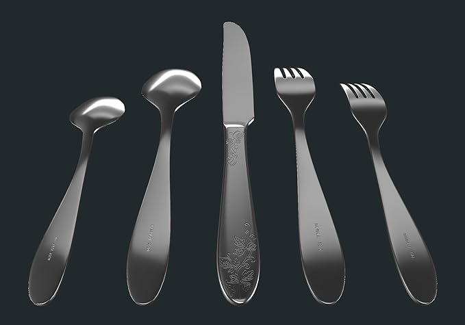 Modern Silverware Set, 18/10 Stainless Steel Flatware, Mirror Finish, Dishwasher Safe, Elegant Cutlery for Home and Dining, Built to Last (60-Piece, Imperial)