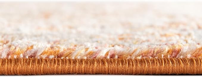 Unique Loom Isabella Collection Area Rug - Adjani (7' 10" x 10' Rectangle, Rust Red/ Black)