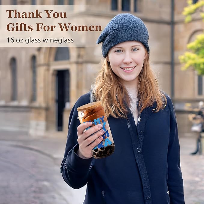 New Mom Christmas Gifts for Boys Pregnant,Expecting Mom,Mother's Day Postpartum Gifts After Birth - 16 Oz Coffee Glass