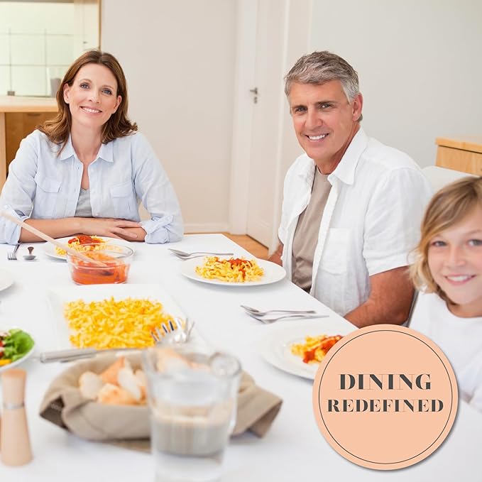 Classic White Tablecloth 90x132 - White Table Clothes for 6 Foot Rectangle Tables, 200 GSM Stain and Wrinkle Resistant Washable Fabric [2 Pack]