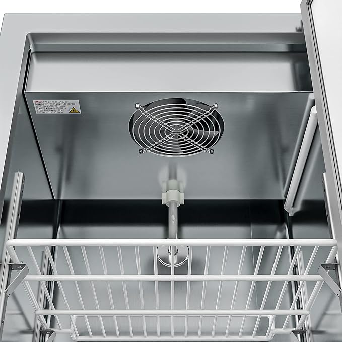 KoolMore Commercial One Door Reach-in Freezer for Restaurant, Cafe, and Cold Food Storage, Stainless Steel Finish, Large 12 Cu. Ft. Capacity, Heavy Duty Kitchen Use (RIF-1D-SS12C)