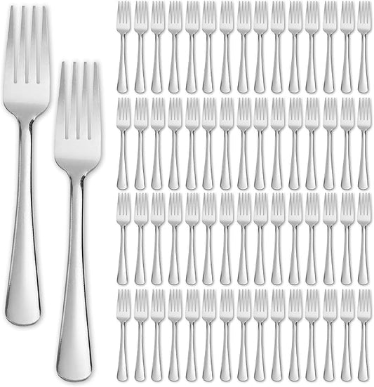 120 PCS Dinner Fork Set - Windsor Stainless Steel Silverware Fork 7.1 Inch with Dishwasher Safe Flatware Forks for 120, Table Forks for Home, Kitchen or Restaurant