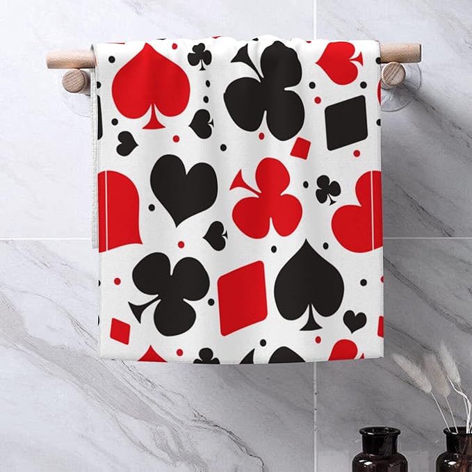 Lined Circles Hand Towel,Hand Bath Towels Set of 2 Dish Towels Soft Absorbent Decorative Hand Towels for Bathroom Kitchen Yoga Home Decor 14 x 28 in