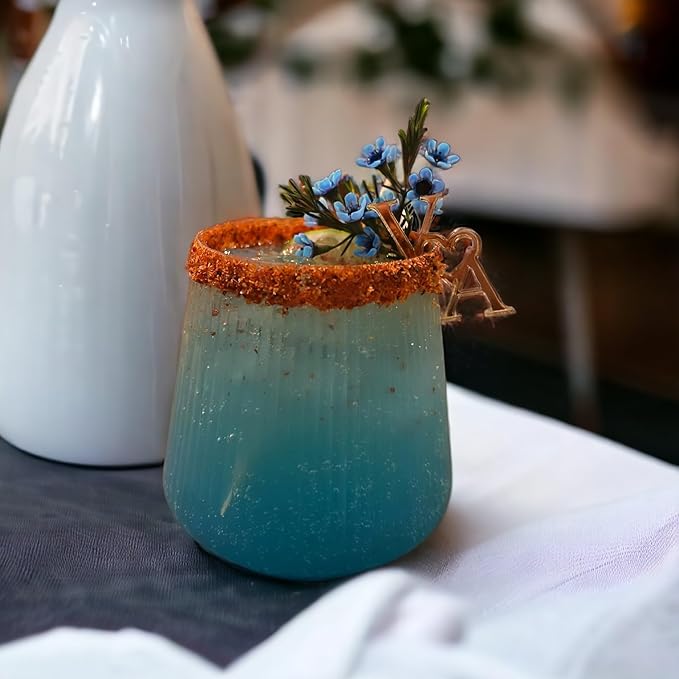 40 count Origami Ripple Unbreakable Stemless Plastic Wine Champagne Whiskey Glasses Elegant Durable Disposable Indoor Outdoor Ideal for Home, Office, Bars, Wedding, Ribbed 12 Ounce Cups (Clear)