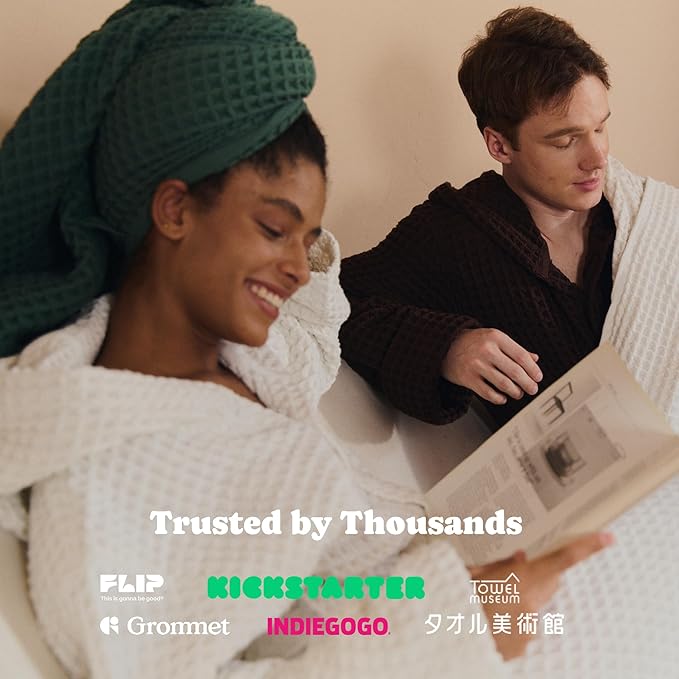 Luxury Organic Japanese Cotton Waffle Bath Towel | Thick, Absorbent, Quick Dry Bathroom Towels for Shower, Sauna, Onsen| Hotel & Spa Quality, Gift-Ready (Forest Green, Bath Sheet, 67" x 34")