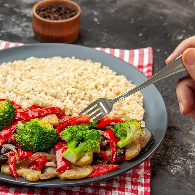 Aafeen 20 Piece Silverware Flatware Cutlery Set | 18/10 Stainless Steel Flatware Set For 4 | Heavy Duty, Durable, Rust Proof Mirror Polished, Elegant Tableware (1.17)