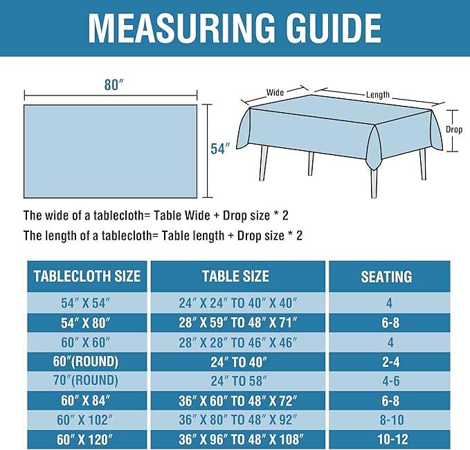 H.VERSAILTEX Linen Textured Tablecloth 54 x 80 Waterproof Decorative Table Cloth Spill-Proof Linen Look Cover for Party Table Extra Soft and Thick Fabric Wrinkle Free, Heather Ivory