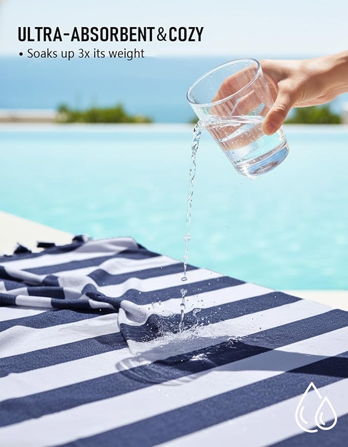 Oversized Turkish Beach Towel Blanket Cotton Giant XL Sandproof Towels Huge Linen XXL Extra Large Big Throw Quilt Blankets for Adults Cloud Travel Camping Glamping Accessories Essentials