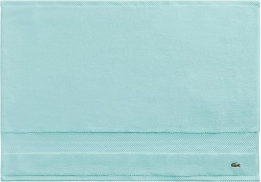 Lacoste Heritage 100% Supima Cotton Tub Mat, Mint, 21" x 31" – Highly Absorbent & Quick Drying, Premium Super Soft Bath Towel, Bathroom Essential, Gift for All Occasions, Machine Washable
