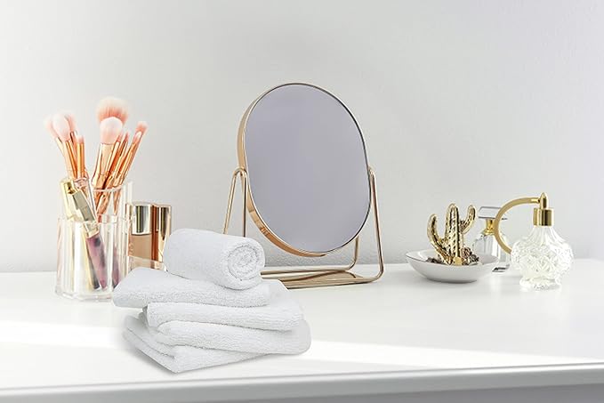 Softolle Salon Towels – Pack of 24 (16"x27") 100% Cotton Ring Spun – Ultra Soft, Highly Absorbent Hand Towels – Bulk for Spa, Gym & Salon (White, Salon Towels – Pack of 24 (16"x27"))