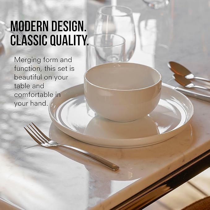 Public Goods 18/10 Stainless Steel Forged Flatware Set | Heavy Duty Silverware | Dishwasher Safe | 20 Piece Set | 4 Salad Forks, 4 Dinner Forks, 4 Dinner Knives, 4 Table Spoons, and 4 Tea Spoons