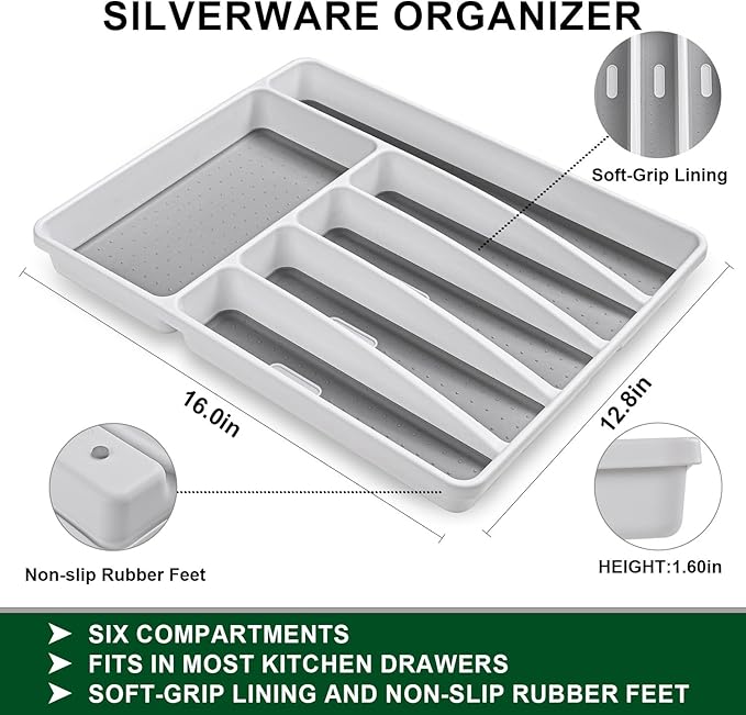 Black 49 Pieces Stainless Steel Flatware Sets With Organizer,Black Silverware Sets With Steak Knives Service For 8,Black Tableware Cutlery Sets For Home Kitchen