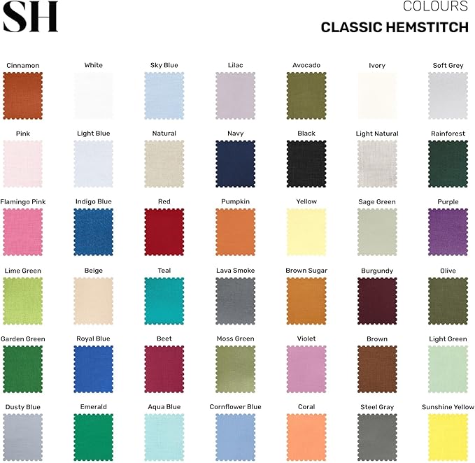 Solino Home Linen Tablecloth for Rectangle Tables 60 x 156 Inch - Classic Hemstitch 100% Pure Linen Purple Table Cloth - Machine Washable Cloth Tablecloth for Valentines