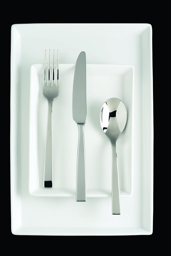 Fortessa Spada 18/10 Stainless Steel Flatware, 5 Piece Place Setting, Service for 1