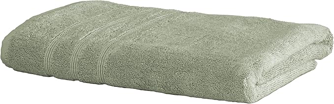 Mosobam Luxury Turkish Bath Towels 30X58 Seagrass Green 700 GSM Bamboo Viscose & Aegean Turkish Combed Cotton