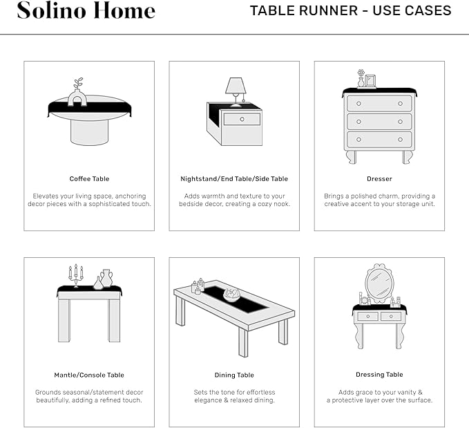 Solino Home Linen Table Runner 36 Inches - 100% Pure Linen Burgundy Hemstitch Table Runner 14 x 36 Inch Ideal for Dresser and Coffee Tables - Winter, Holiday, Valentines - Classic Hemstitch