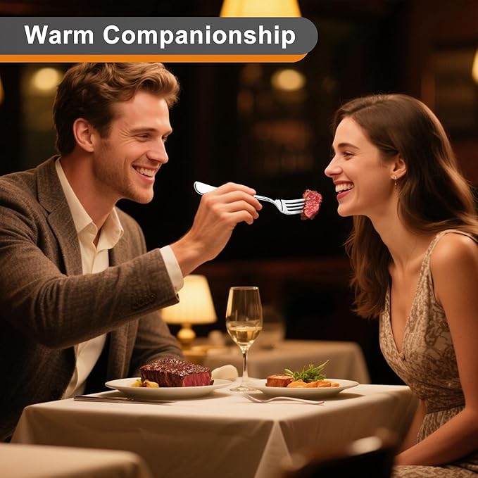 24 Pieces Dinner Forks Set,8" Forks,Food Grade Stainless Steel Dinner Forks,Fine Fork Set for Home,Kitchen,Restaurant,Mirror Polished and Dishwasher Safe