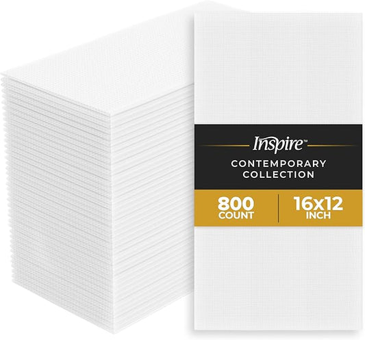 Inspire Contemporary Collection Disposable Hand Towels/Napkins (Case Of 800)