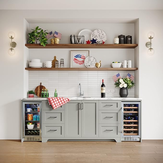 EdgeStar CBR902SG 15 Inch Wide 80 Can Built-In Beverage Cooler with Blue LED Lighting