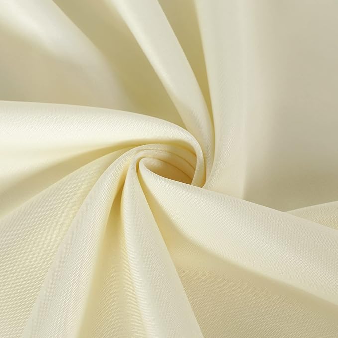 sancua 2 Pack Beige Tablecloth 60 x 120 Inch, Rectangle 8 Feet Table Cloth - Stain and Wrinkle Resistant Washable Polyester Table Cover for Dining Tables, Buffet Parties and Camping