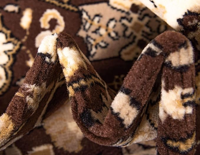 Unique Loom Espahan Collection Area Rug - Cape Cod (9' 10" x 13' 1" Rectangle, Brown/ Beige)