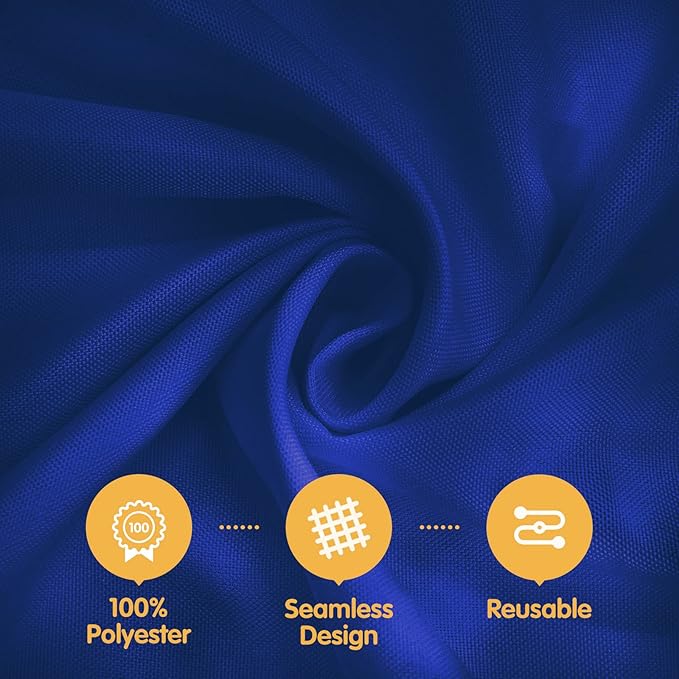 BRILLMAX 8 Pack Navy Blue Tablecloths 70 x 120 Inch for 6ft or 8ft Rectangle Tables - Rectangular Bulk Linen Polyester Fabric Washable Cloth Cover for Wedding Reception Banquet Birthday Party