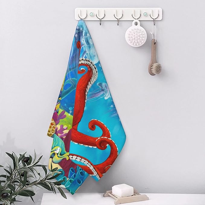 Hand Towels Set of 2 Fall Leaves Towels for Bathroom Soft Absorbent Decorative Hand Bath Towels Dish Towels for Kitchen Sports Gym Yoga Home Decor 14 x 28 in