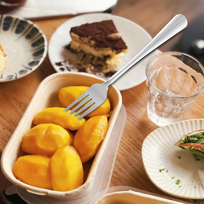 60 PCS Dinner Fork Set - Windsor Stainless Steel Silverware Fork 7.1 Inch with Dishwasher Safe Flatware Forks for 60,Table Forks for Home,Kitchen or Restaurant