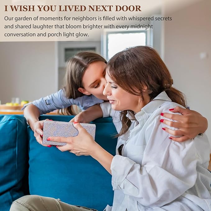 Funny Friendship Gifts for Women Bestie Gift for BFF, Friend, Coworkers, Work Besties - Birthday, Christmas, Office Home Use - I Wish You Lived Next Door- 16oz Glass Cup