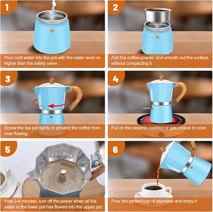 12 Cup Aluminum Espresso Stovetop Moka Pot Express Coffee Maker Percolator Italian Classic Mocha Coffee Machine for Italian and Cuban Cafe Brewing for Home & Camping 600ml 20oz