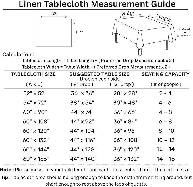 Solino Home Linen Square Tablecloth 52 x 52 Inch - 100% Pure Linen Red Garnet Table Throw - Milan Hemstitch, Machine Washable Table Cloth for Valentines, Holiday, Winter, New Year