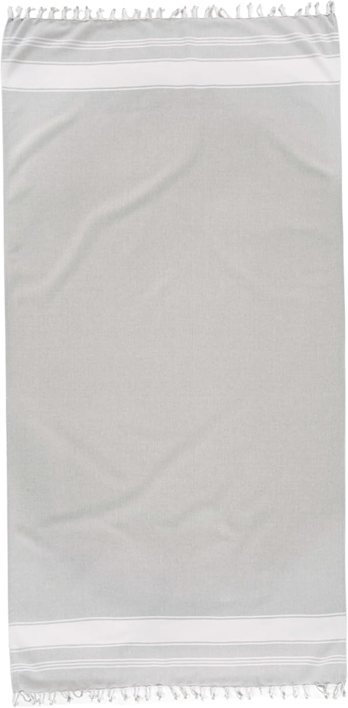 LANE LINEN Large Pool Towels, XL Beach Towel, Pre-Washed, No Shrink, Quick Dry Oversized Beach Towels, Stylish Beach Towel for Women, Sand Free Towel, 39"x71" - Grey