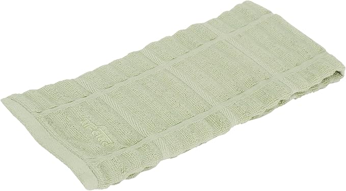 All-Clad Solid Kitchen Towel: Highly Absorbent - 100% Cotton, 17"x30" Towel for Cleaning & Drying Dishes, Glassware, or Countertops, 1-Pack, Fennel