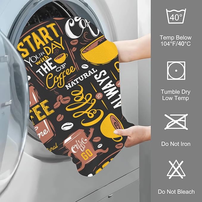 Hand Towels Set of 2 Coffe Towels for Bathroom Soft Absorbent Decorative Hand Bath Towels Dish Towels for Kitchen Sports Gym Yoga Home Decor 14 x 28 in