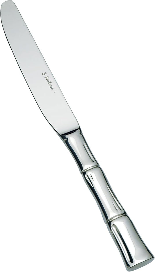 Fortessa Royal Pacific 18/10 Stainless Steel Flatware Solid Handle Table Knife, Set of 12, Silver