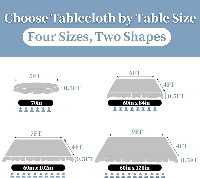 Wedding Tablecloths, 1PC Washable Table Cover for Rectangle Tables 60"x102" (8-10 Seat) - Cotton Polyester | Reusable | Wrinkle/Fade Resistant, White Table Cloth for Party & Banquet, Bow Jacquard
