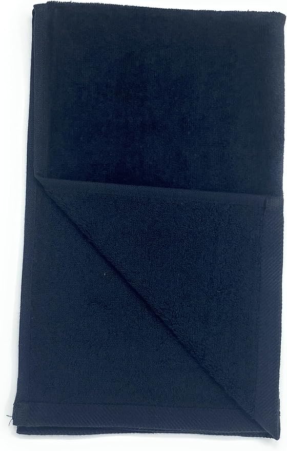 16x26 | 3-Pack | Terry Velour Towels, Bath Towels, Washcloths | Cotton | Face Towels, Bathroom use, Gym and spa Towel | Bathroom Towels (Black, 3)