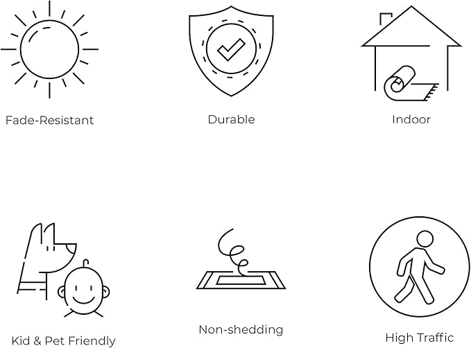 JONATHAN Y Brooklyn Geometric Medallion Blue/Beige Indoor Area Rug, 4x6, Vintage, Bohemian, Easy-Cleaning for Living Room, Bedroom, Kitchen, Pet Friendly, Non-Shedding (MDP207A-4)