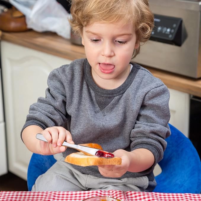 Lehoo Castle Kids Stainless Steel 6PCS Kids Utensils Forks, Spoons and Knives Set, Flatware Set (Space Collection)