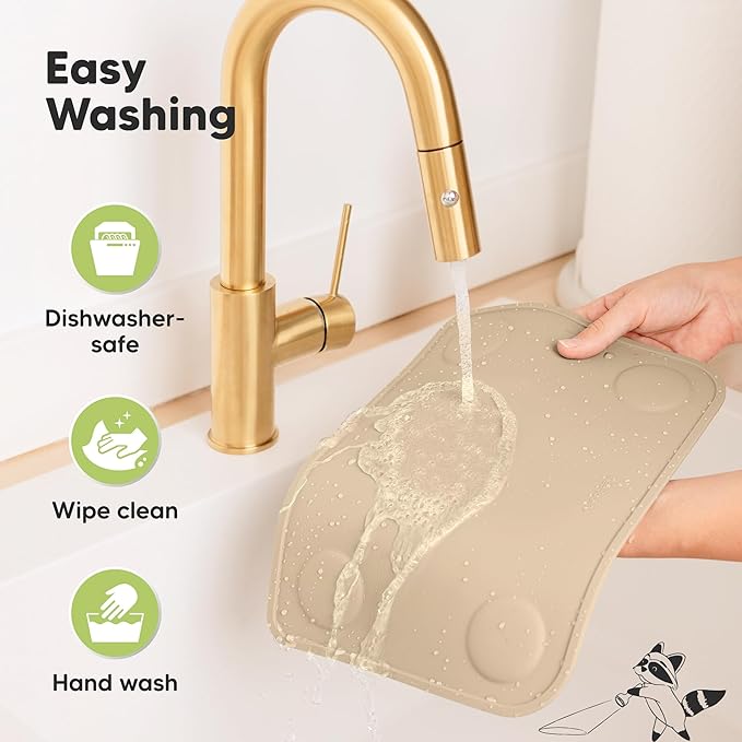 KeaBabies 2-Pack Silicone Placemats for Toddlers - 12x9 Non Slip Suction Baby Silicone Placemat for Kids Eating, Easy to Clean, Busy Travel Baby Mat for Dining Table, Food Grade/BPA-Free (Terracotta)