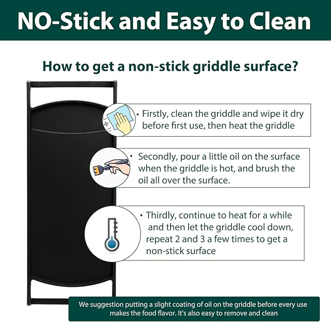 316499902 Griddle Stove Replacement Parts for Frigidaire Gas Stove Parts Frigidaire Stovetop Plate Cooktop LFGF3052TFA Cast Iron Range Center Burner Griddle Pan 1 Pack