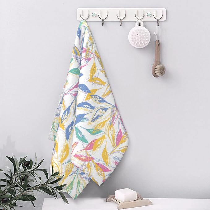 Boho Spring Hand Towel for Bathroom Set of 2 Hand Bath Towels Soft Absorbent Decorative Towels for Bathroom Kitchen Yoga Home Decor 14 x 28 in