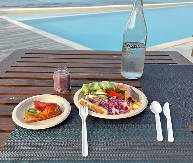 GreenWorks 1000 Count 6" Compostable Spoons,BPI Certified,Bulk Cutlery Utensils Spoon