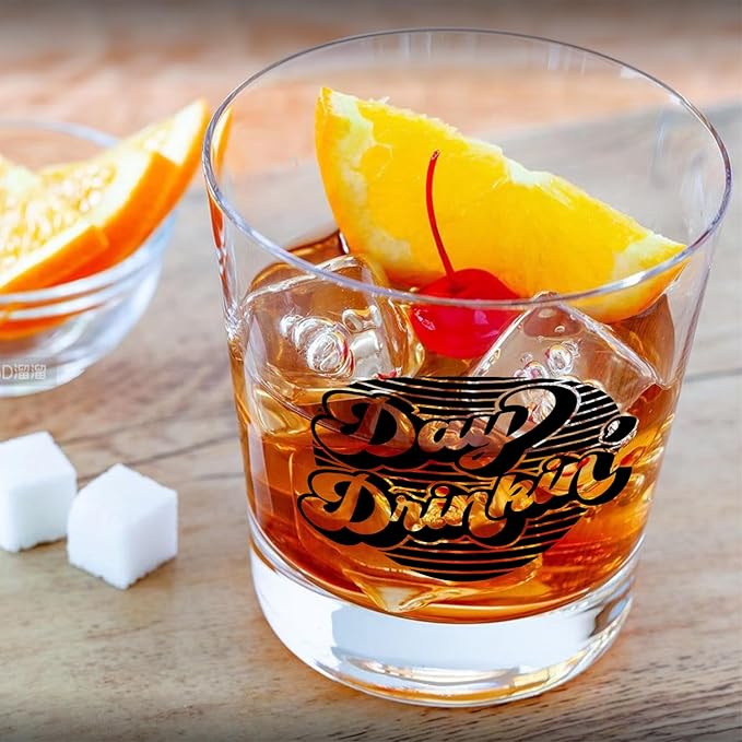 Funny Whiskey Glasses 10 oz, Funny Drinking Gifts for Women Men, Humor Old Fashioned Rocks Glasses Cup for Women Men Drinking Scotch Bourbon Liquor