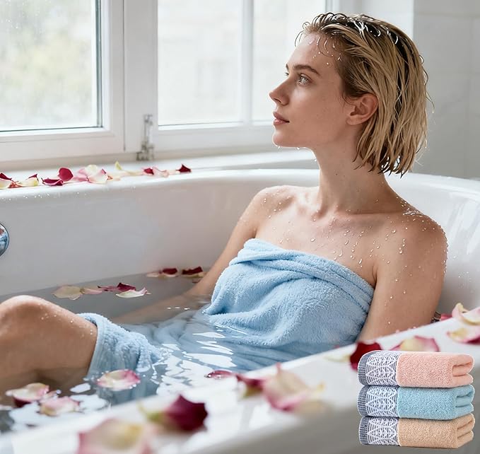 2 Pack Decorative Hand Towels, Leaf Design Cotton, Soft Absorbent Quick-Drying for Bathroom, Kitchen Decor, 13 x 30 Inches (Beige - 2 Pack)