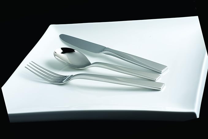 Fortessa Spada 18/10 Stainless Steel Flatware, 5 Piece Place Setting, Service for 1