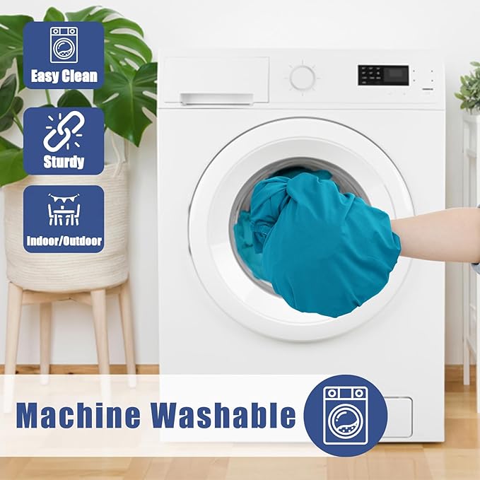 Round Spandex Tablecloth, Elastic Fitted Waterproof Tablecloths for 18"-24" Tables, Stretch Washable Picnic Table Cover for Camping, Dining, Indoor and Outdoor, Turquoise