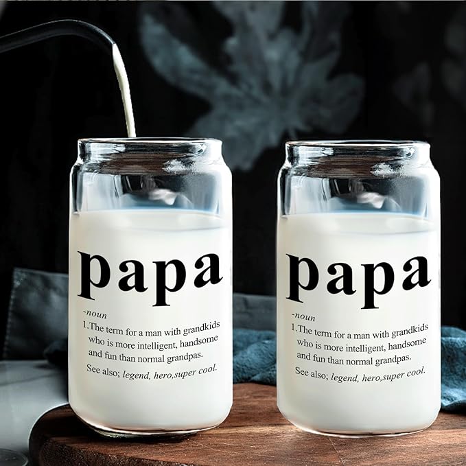 Difference Maker Glass Cup with Lids and Straws 14oz - Appreciation Gifts Thank You Gifts for Boss Leader Teacher Mentor Coach Manager, Glass Coffee Tumbler Drinking Jars with Cleaning Brush