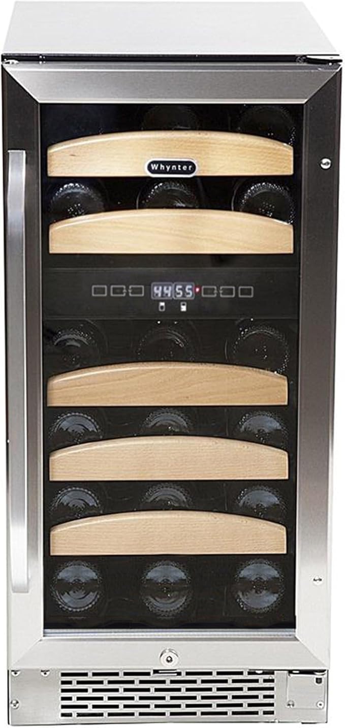 Whynter BWR-281DZ 28 Bottle Dual Temperature Zone Built-In Wine Refrigerator