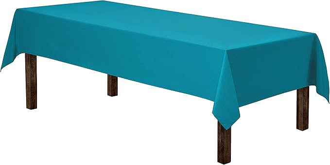 Gee Di Moda Rectangle Tablecloth - 60 x 126 Inch Caribbean Table Cloth for 8 Foot Rectangle Tables - Heavy Duty Washable Fabric - for Holiday Party, Dinner, Weddings, Baby Shower & Events